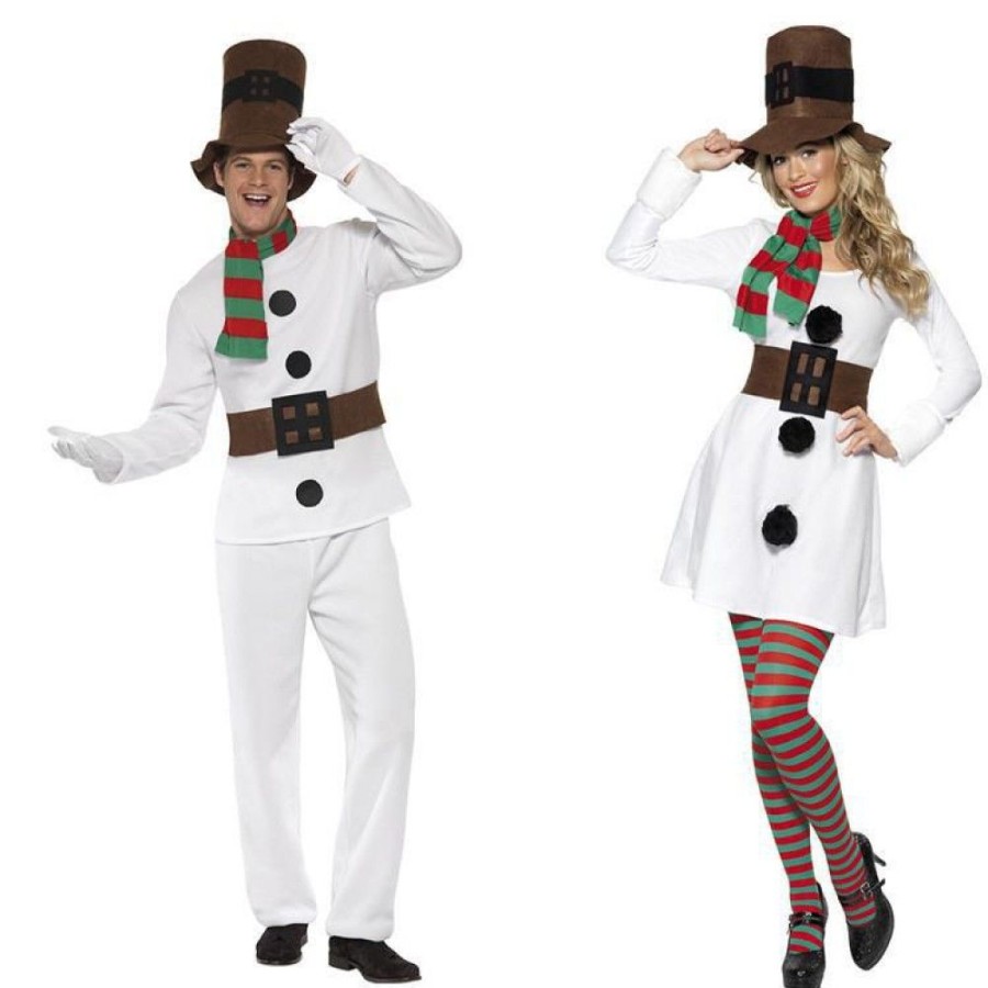 Christmas Favoshape | Mr & Mrs Snowman Frosty Christmas Cosplay Costume Christmas Party Outfit