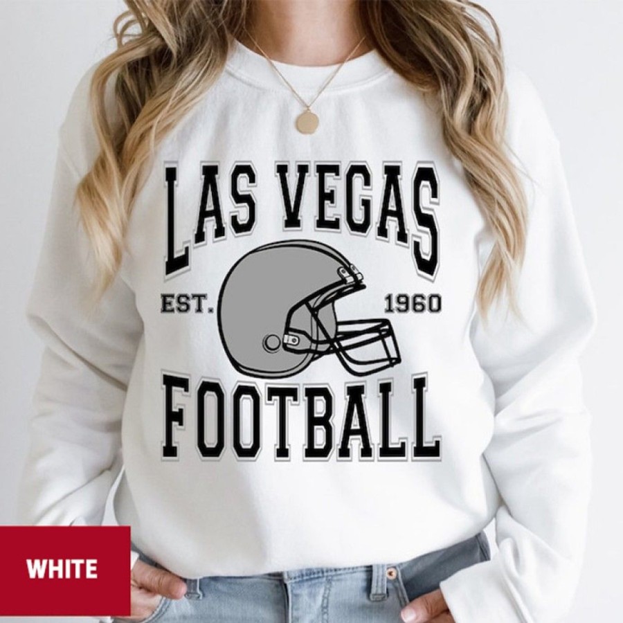 Women'S Favoshape | Women'S Las Vegas Football Season Crewneck Sweatshirt