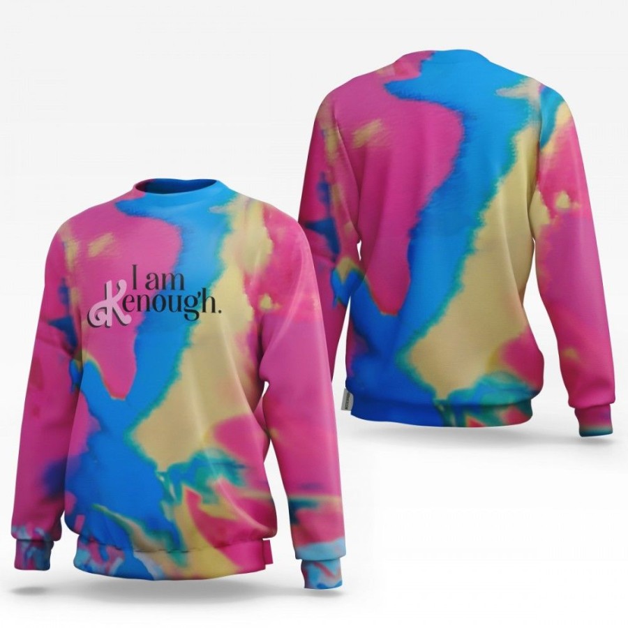 Men'S Favoshape | Unisex Tie Dye 3D Print Oversized Crewneck Sweatshirt Multicolor