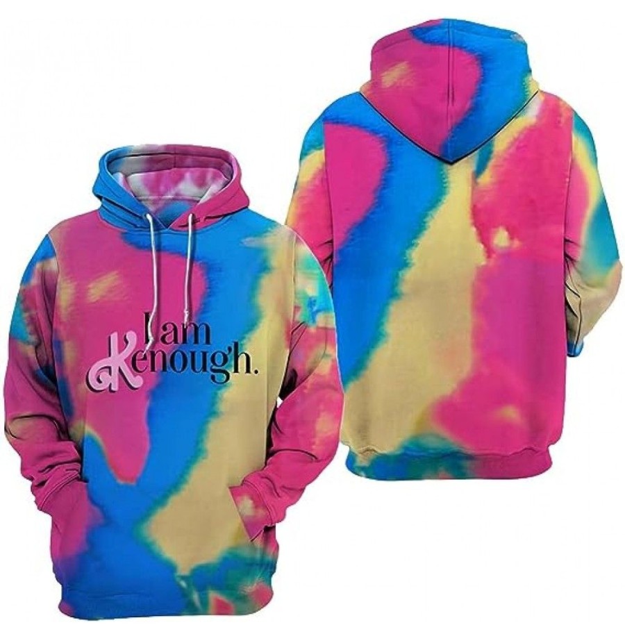 Men'S Favoshape | Unisex Tie Dye 3D Print Oversized Hoodie Multicolor