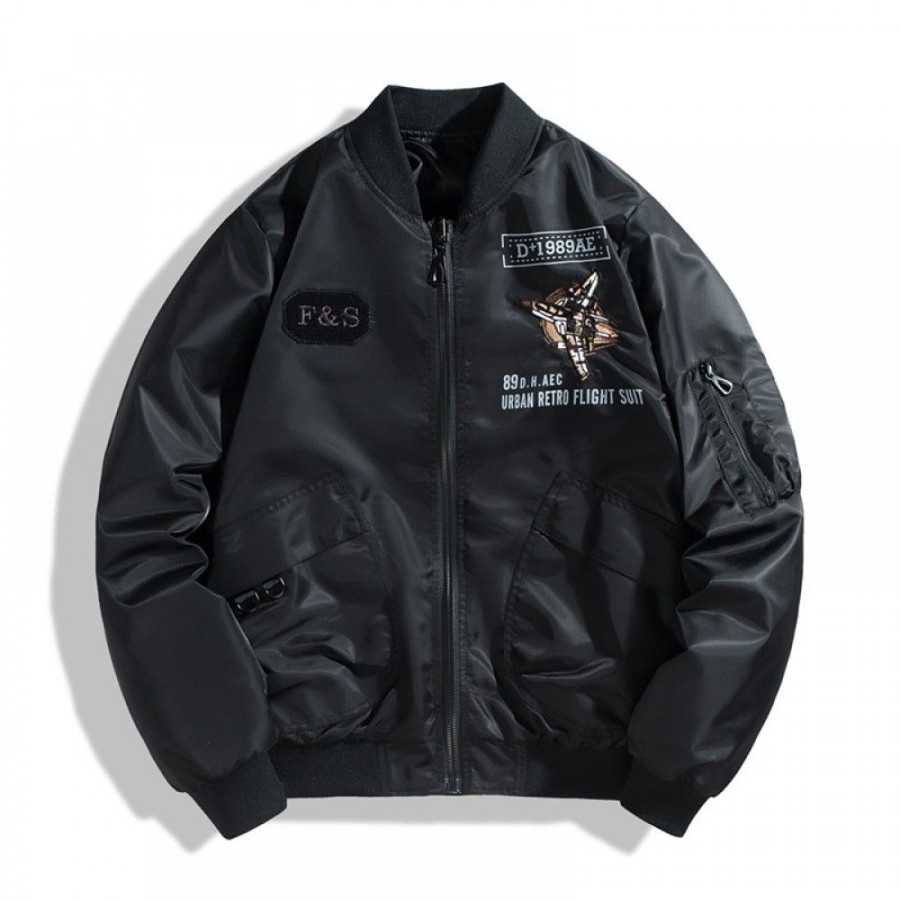 Men'S Favoshape | Men'S Bomber 89Th Populars Urban Retro Flight Suit Jacket