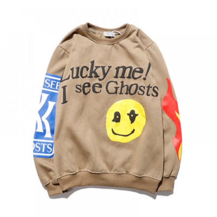 Men'S Favoshape | Unisex Streetwear Lucky Me I See Ghosts Sweatshirt