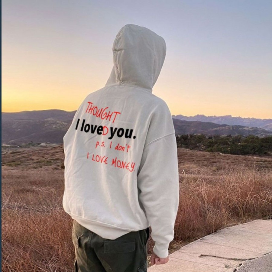 Men'S Favoshape | Men'S I Loved You While I Don'T Love Money Hoodie