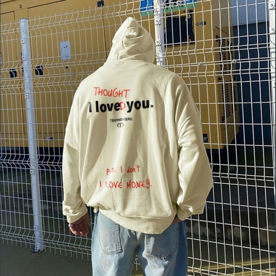 Men'S Favoshape | Men'S I Loved You While I Don'T Love Money Hoodie