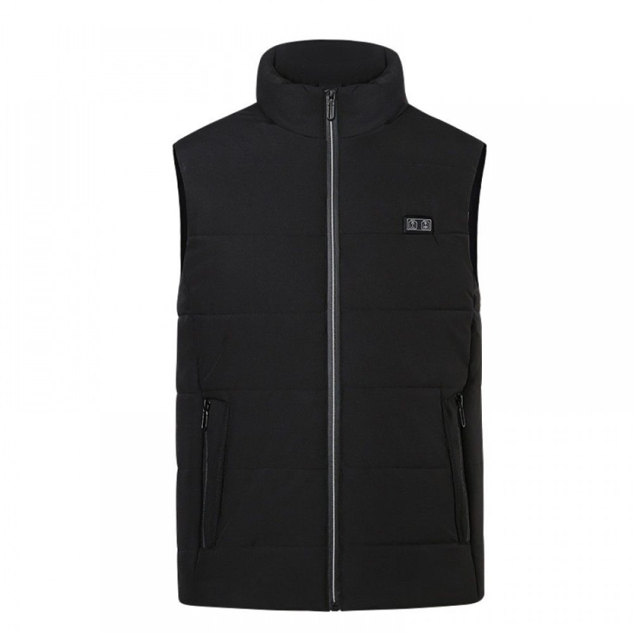 Men'S Favoshape | 9 Zones Usb Heating Stand Collar Winter Warm Vest