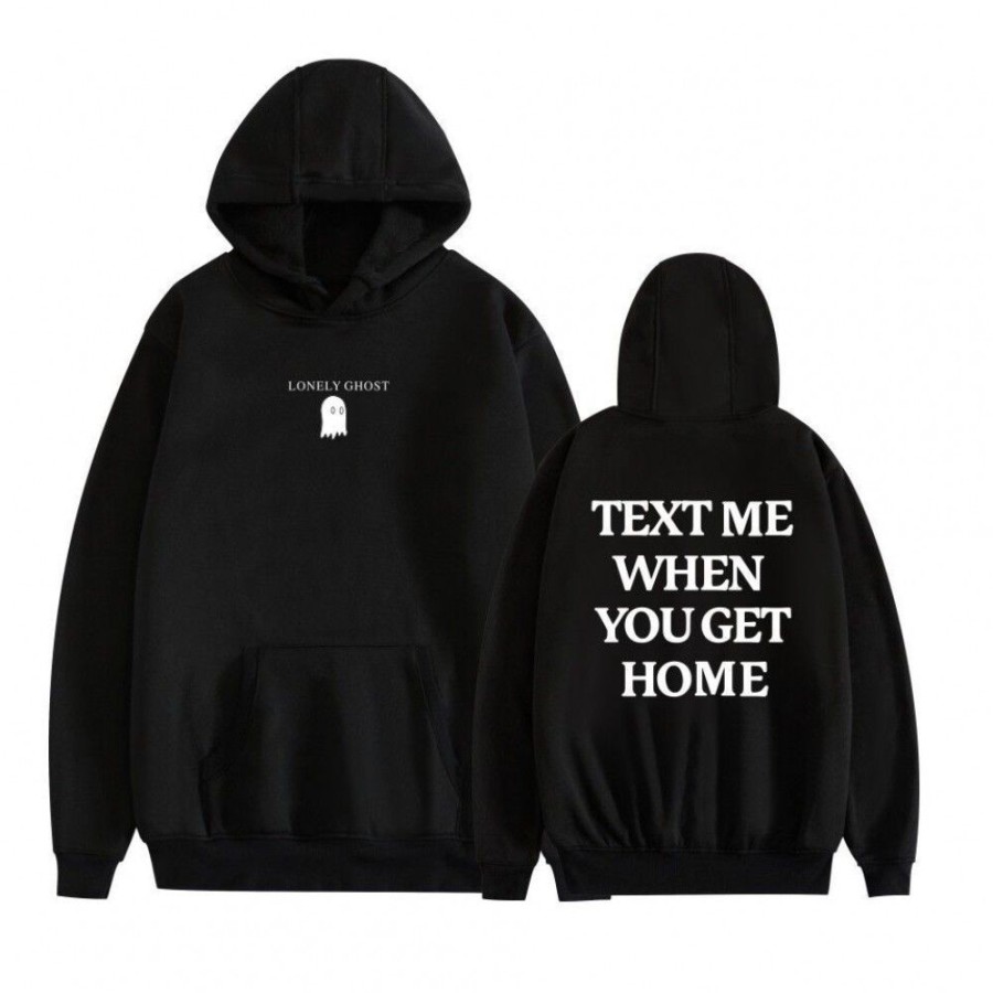 Men'S Favoshape | Unisex Oversized Pullover Text Me When You Get Home Hoodie