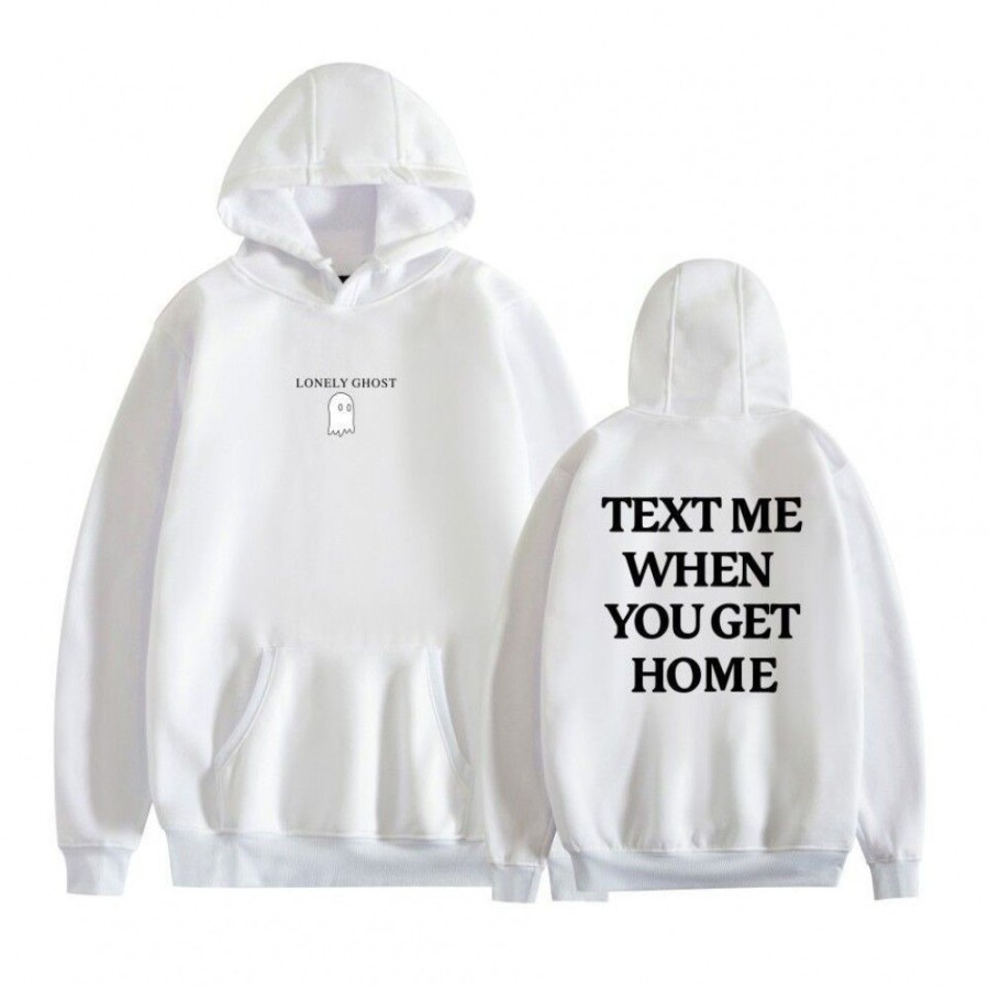 Men'S Favoshape | Unisex Oversized Pullover Text Me When You Get Home Hoodie