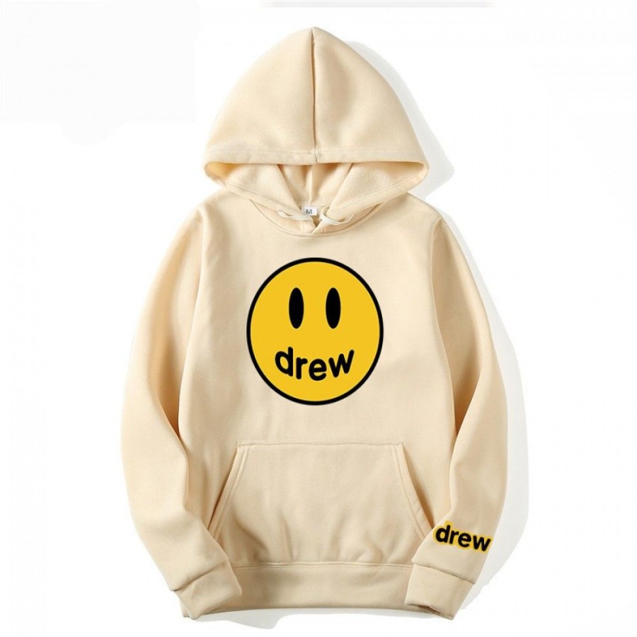 Men'S Favoshape | Hip Hop Streetwear Unisex Smiley Drawstring Hoodie