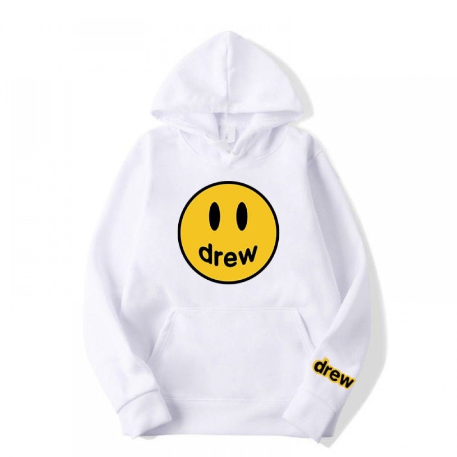 Men'S Favoshape | Hip Hop Streetwear Unisex Smiley Drawstring Hoodie