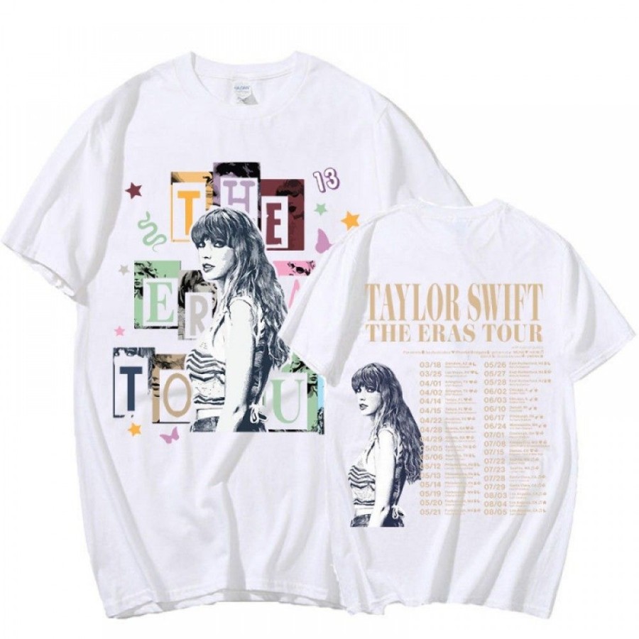 Men'S Favoshape | Taylor'S The Eras Tour Portrait Printed T-Shirt