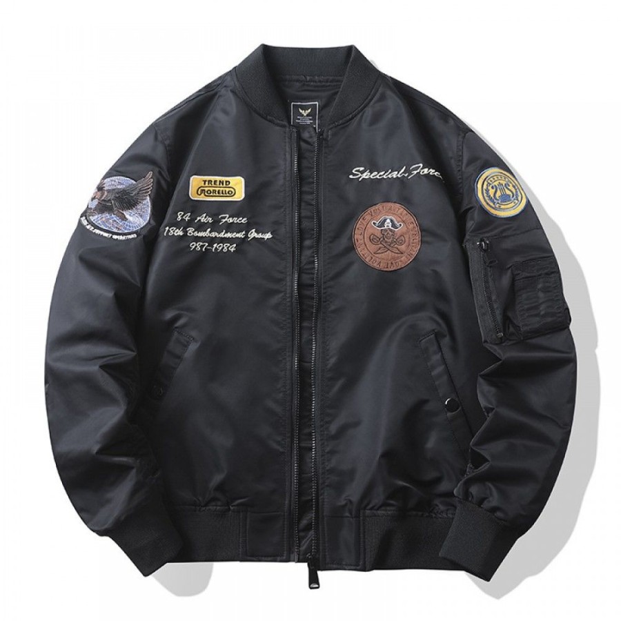 Men'S Favoshape | Men'S 18Th Bombardment Group Usaf Special Forces Bomber Jacket