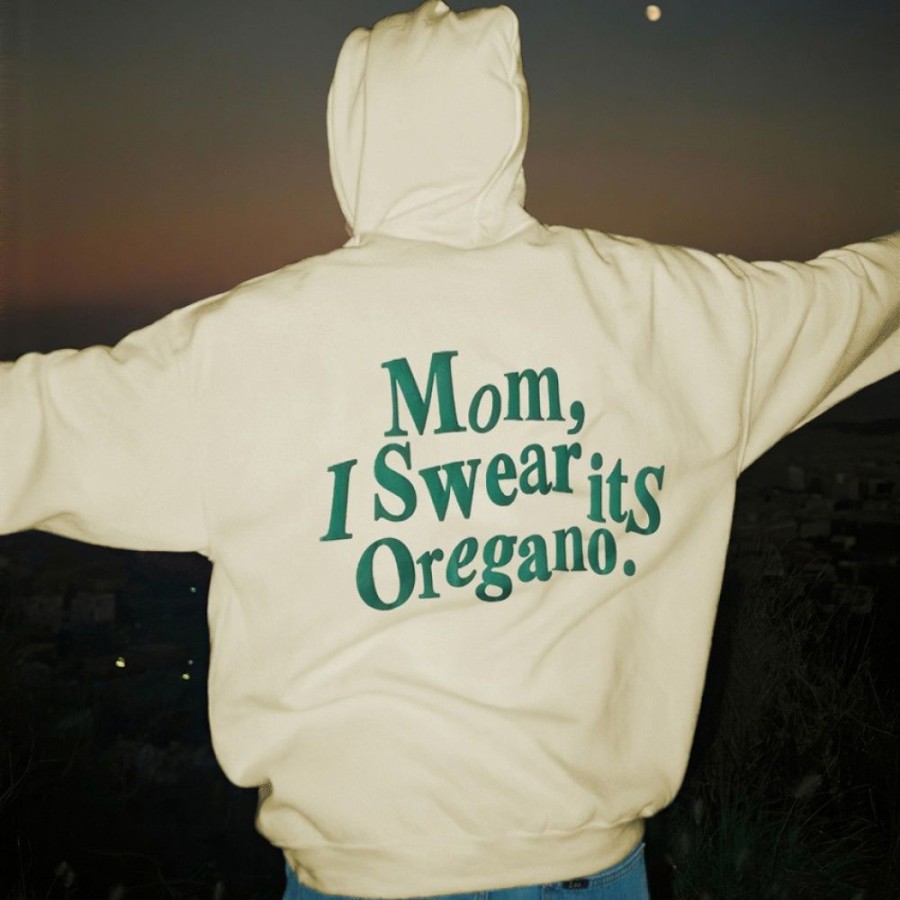 Women'S Favoshape | Preppy Mom I Swear Its Oregano Hoodie