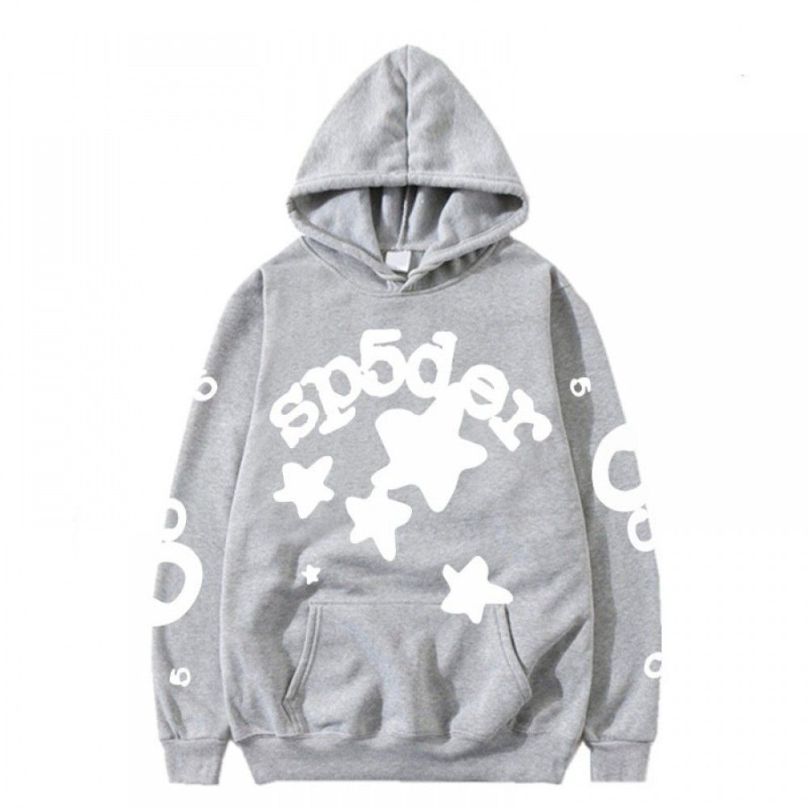 Men'S Favoshape | Unisex Streetwear Sp5Der Stars Printed Drawstring Hoodie