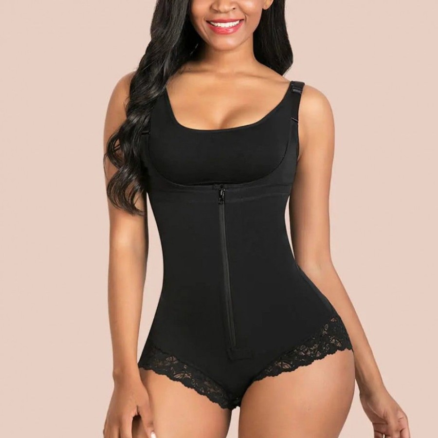 Shapewear Favoshape | Women Fajas Colombianas Tummy Control Zipper Crotch Shapewear