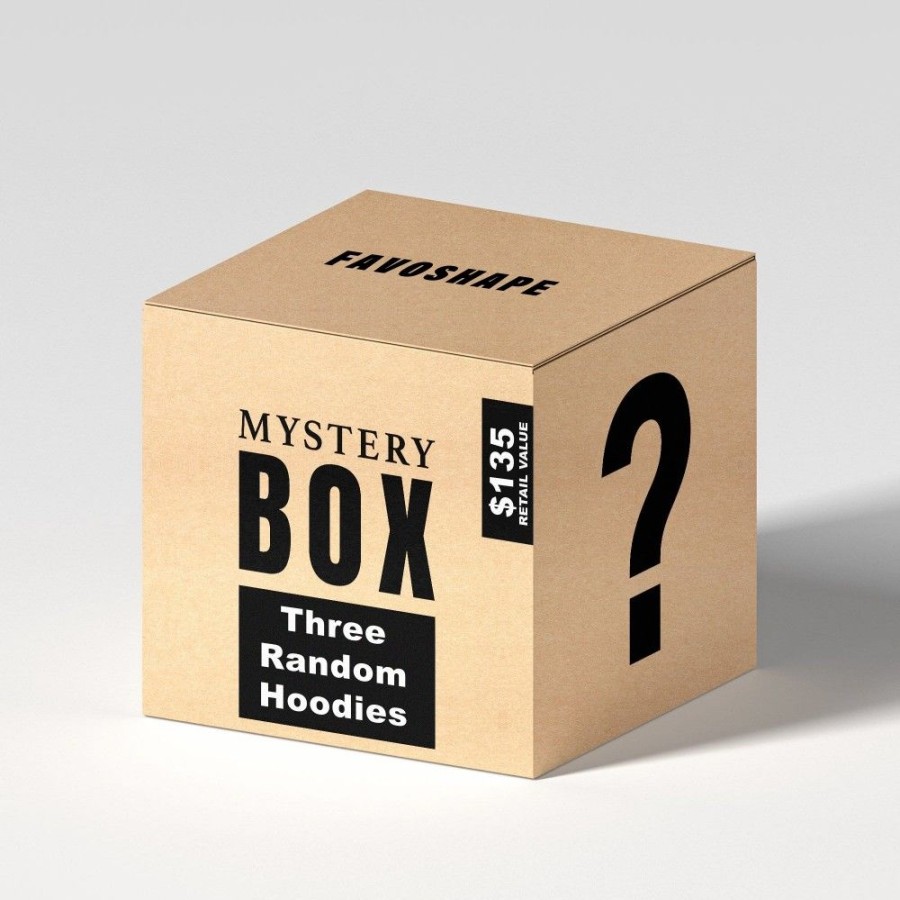 Men'S Favoshape | Favoshape Mystery Box - Three Hoodies Random