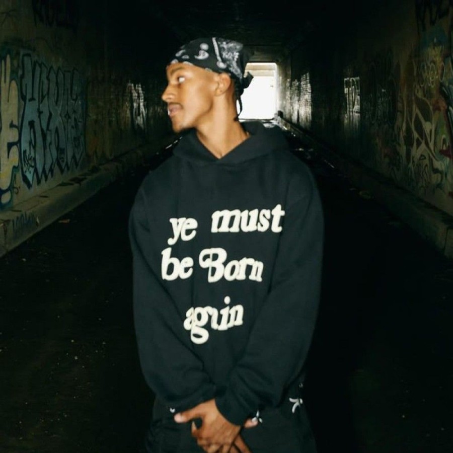 Men'S Favoshape | Hip Hop Streetwear Ye Must Be Born Again Hoodie