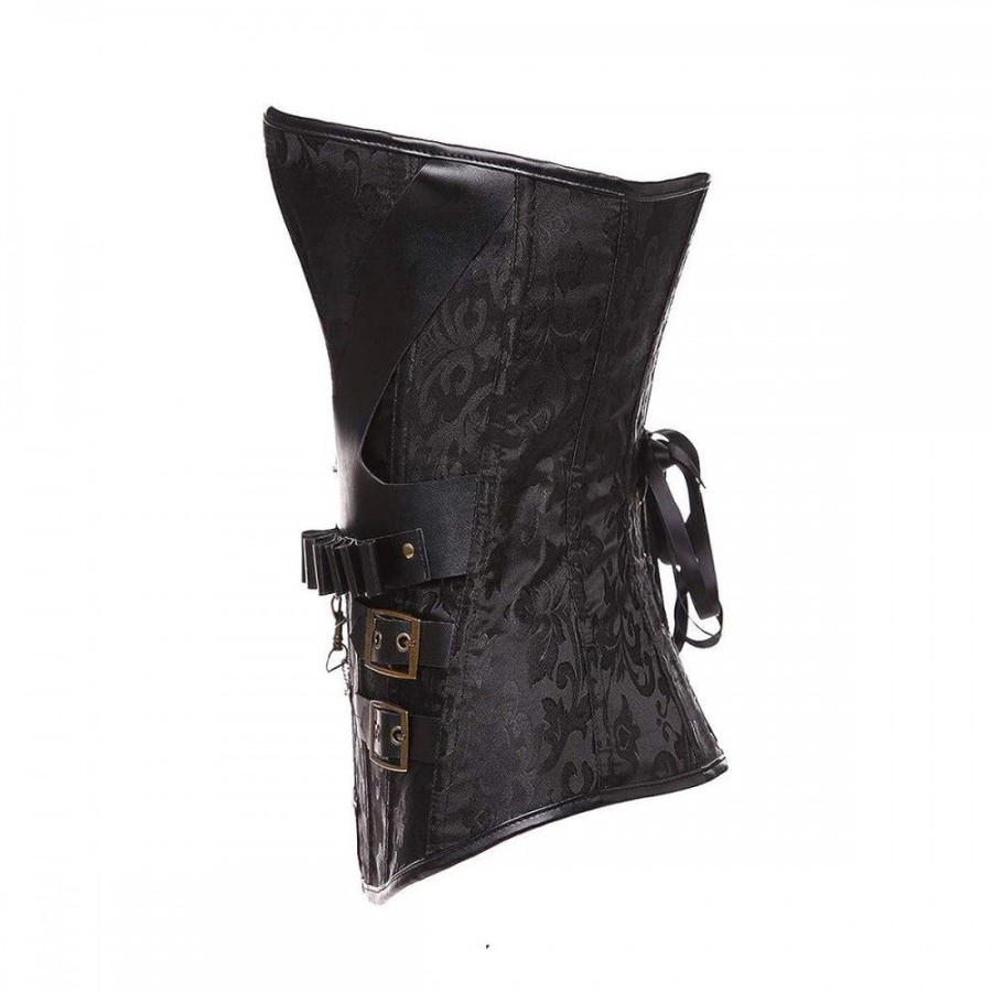 Corsets Favoshape | Women'S Gothic Lace Up Boned Corset Steampunk Waist Cincher Basque Bustier