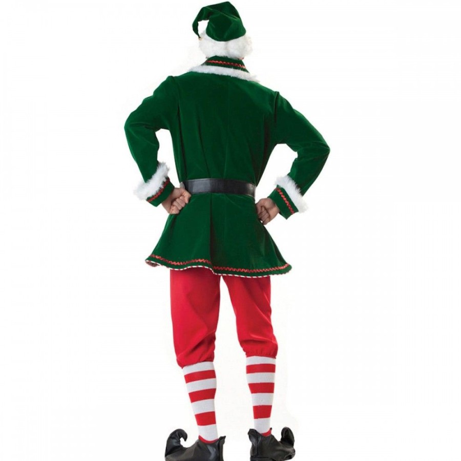 Christmas Favoshape | Men'S Santa Elf Cosplay Costumes Christmas Santa Helper Costume Green