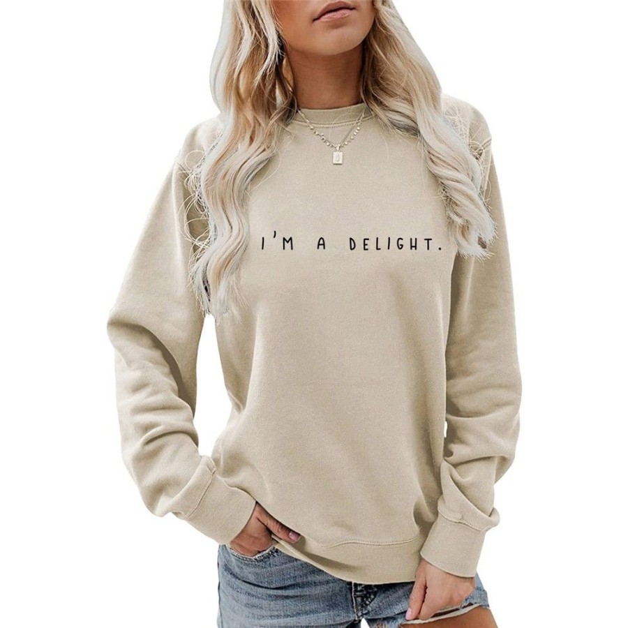 Women'S Favoshape | Women'S I'M A Delight Crewneck Sweatshirt