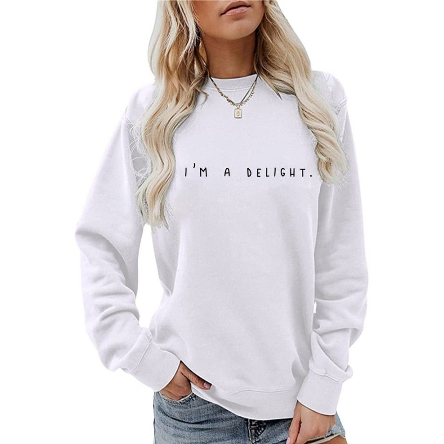 Women'S Favoshape | Women'S I'M A Delight Crewneck Sweatshirt