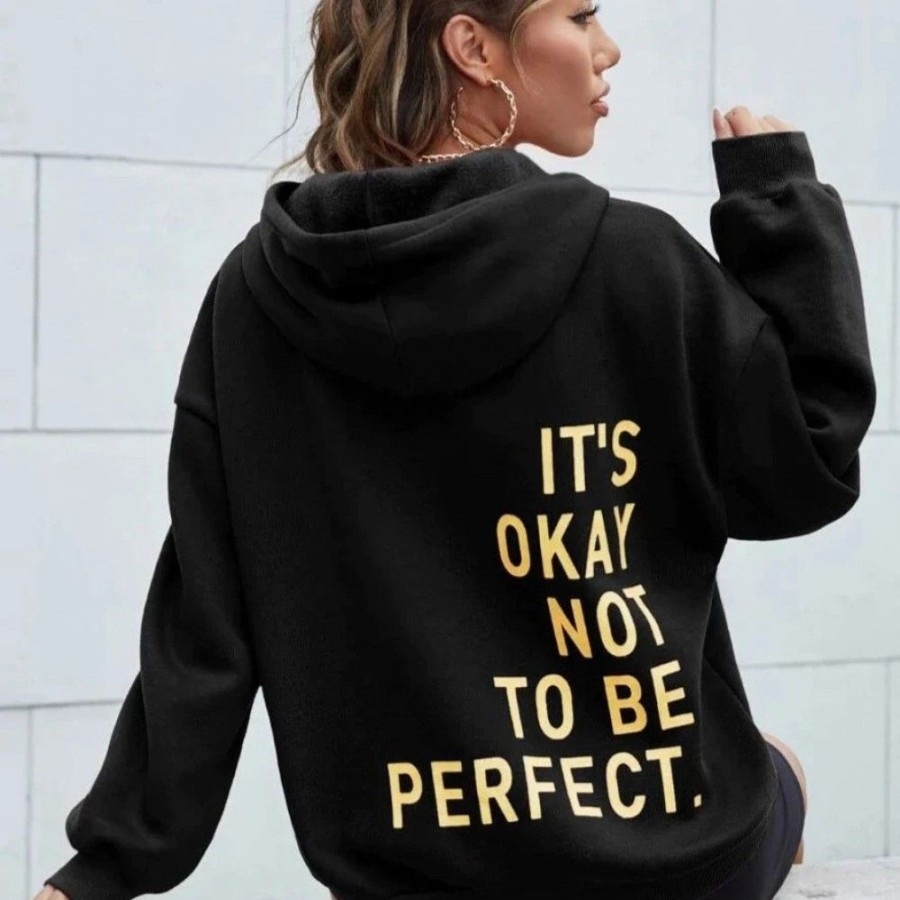 Women'S Favoshape | Women'S It'S Okay Not To Be Perfect Hoodie