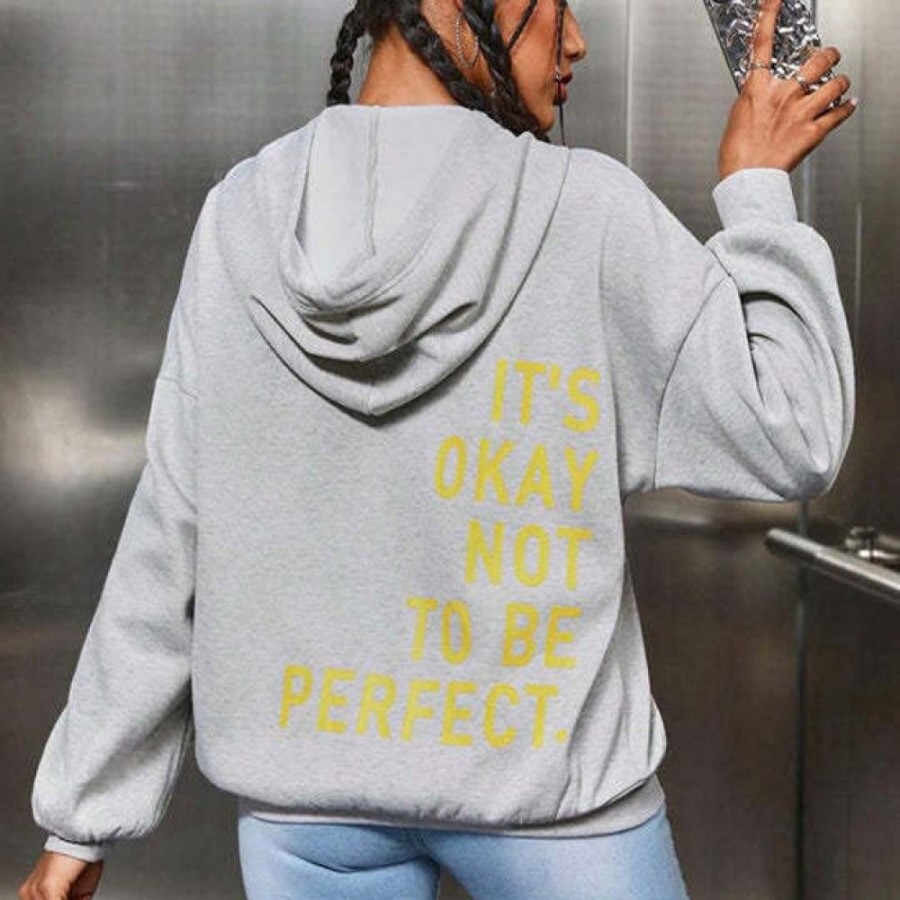 Women'S Favoshape | Women'S It'S Okay Not To Be Perfect Hoodie