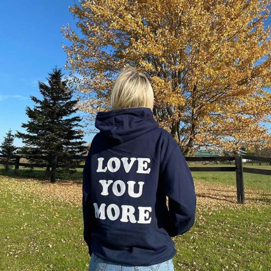 Women'S Favoshape | Women'S Oversized Love You More Hoodie