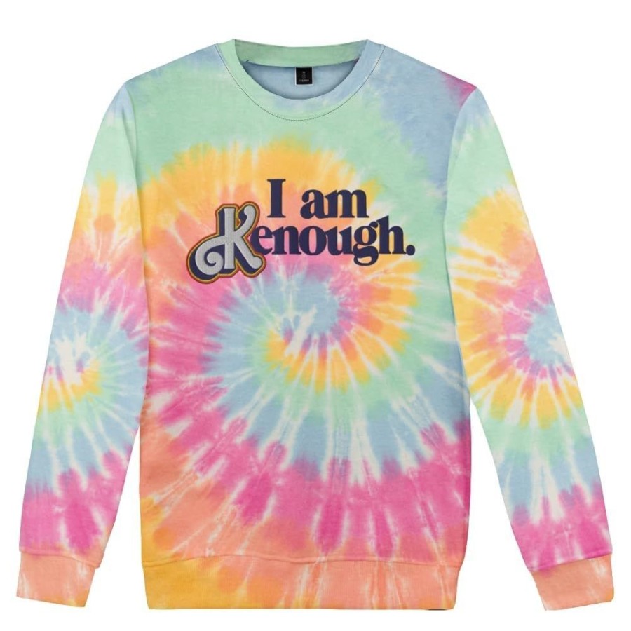 Men'S Favoshape | Unisex I Am Kenough Tie Dye Crewneck Sweatshirt Multicolor