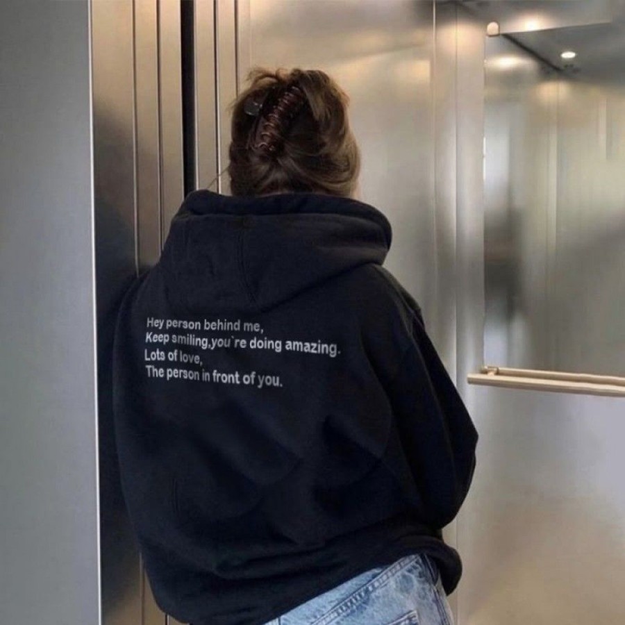 Women'S Favoshape | Women'S Hey Person Behind Me You'Re Amazing Hoodie