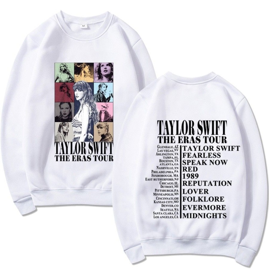 Men'S Favoshape | Classic Taylor'S The Eras Tour Crewneck Sweatshirt