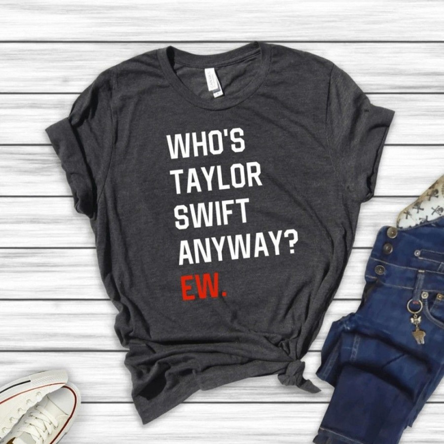 Women'S Favoshape | Women'S Who'S Ts Anyway Ew. Printed T-Shirt