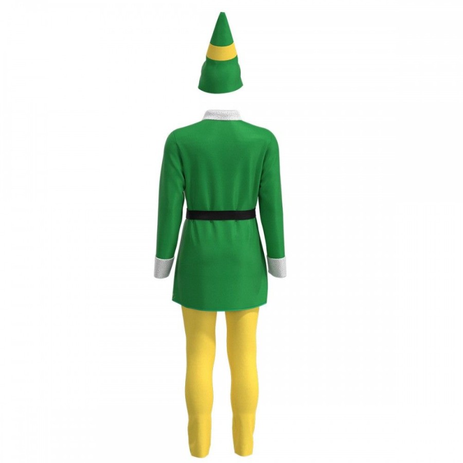 Christmas Favoshape | Men & Kids Buddy The Elf Costume Christmas Elf Cosplay Costumes Green