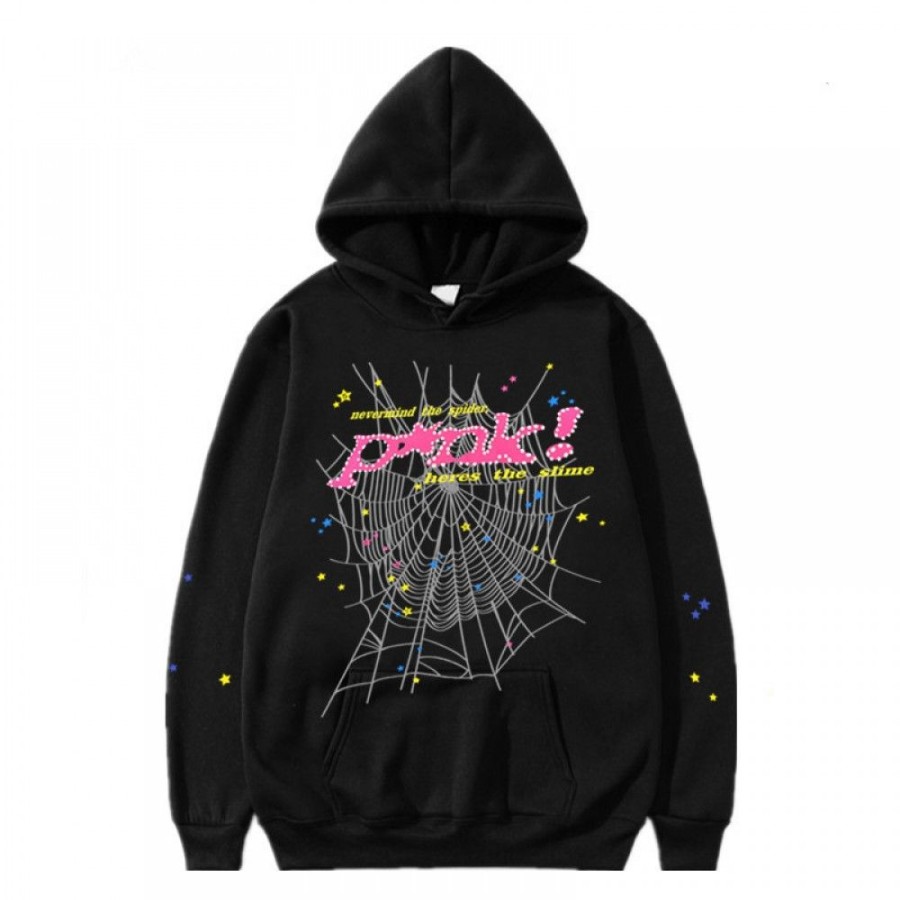 Men'S Favoshape | Hip Hop Streetwear Unisex Spider Web Hoodie