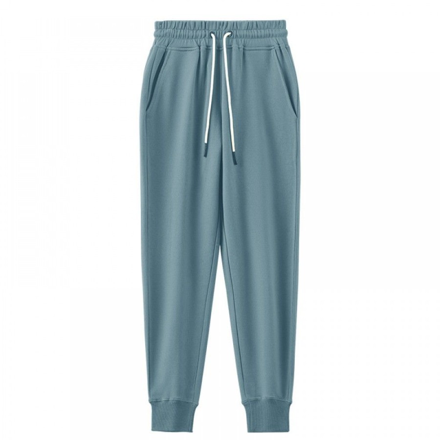 Men'S Favoshape | Unisex Drawstring Waist Solid Color Jogger Sweatpants