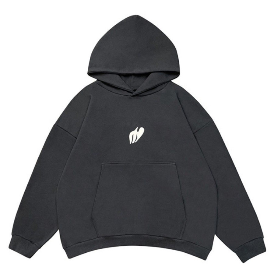 Men'S Favoshape | Hip Hop Streetwear Donda Era Hoodie Black