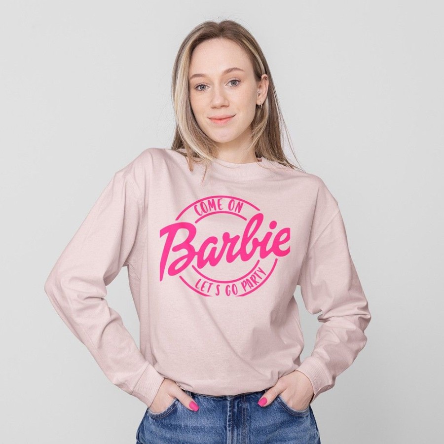 Women'S Favoshape | Women'S Preppy Let'S Go Party Crewneck Sweatshirts