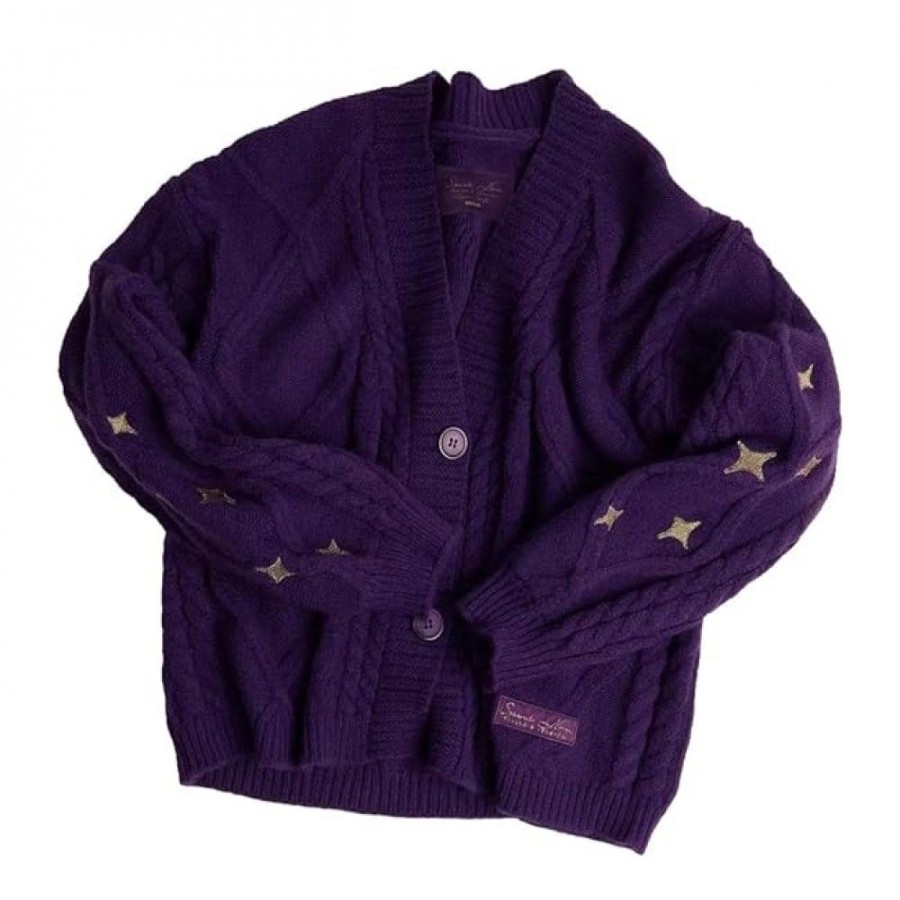 Women'S Favoshape | Women'S Speak Now Inspired Cropped Cardigan Purple