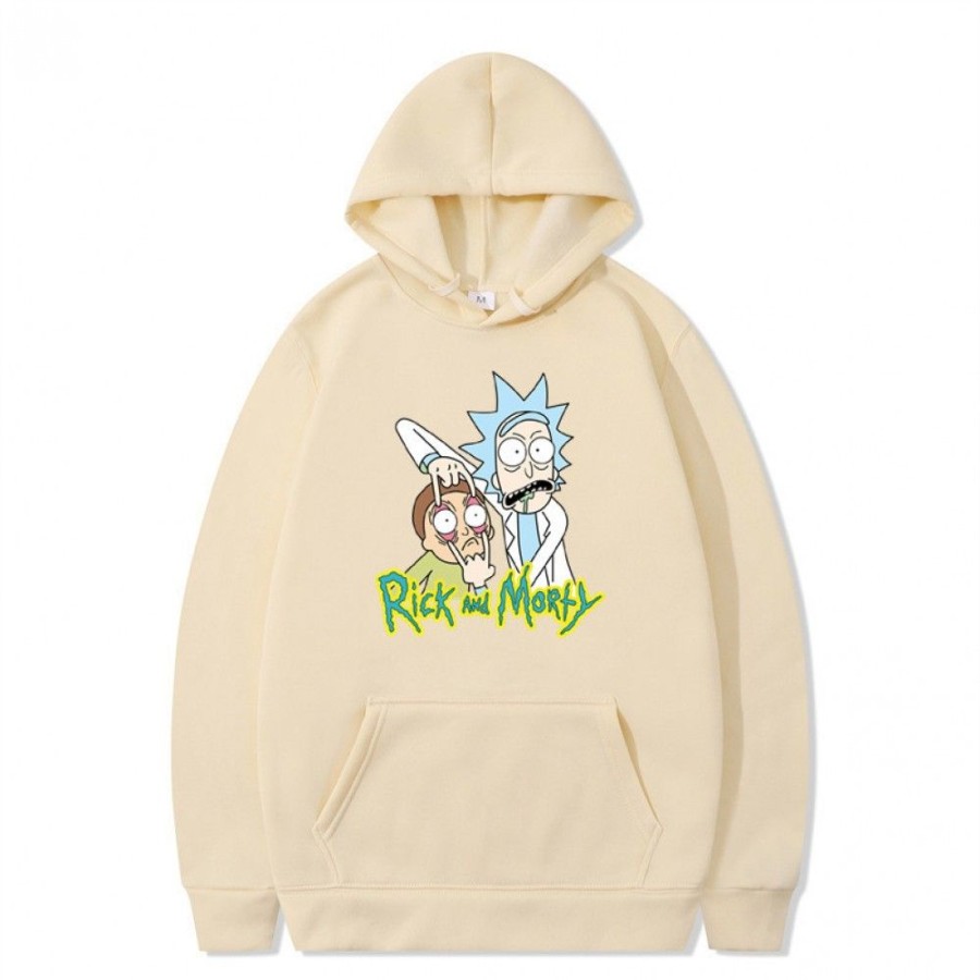 Men'S Favoshape | Unisex Rick And Morty Funny Graphic Streetwear Oversized Hoodie