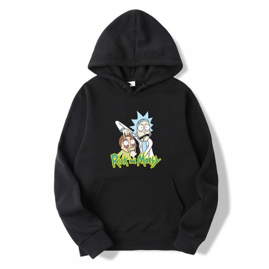 Men'S Favoshape | Unisex Rick And Morty Funny Graphic Streetwear Oversized Hoodie