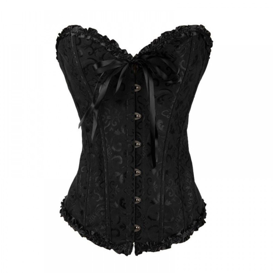 Corsets Favoshape | Women'S Lace Up Boned Overbust Corset Bustier Vintage Renaissance Bodyshaper