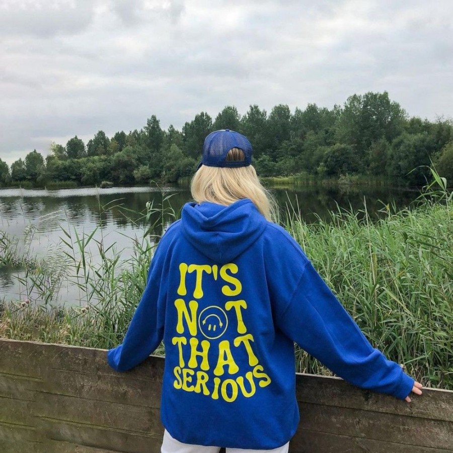 Women'S Favoshape | Women'S Preppy It'S Not That Serious Hoodie