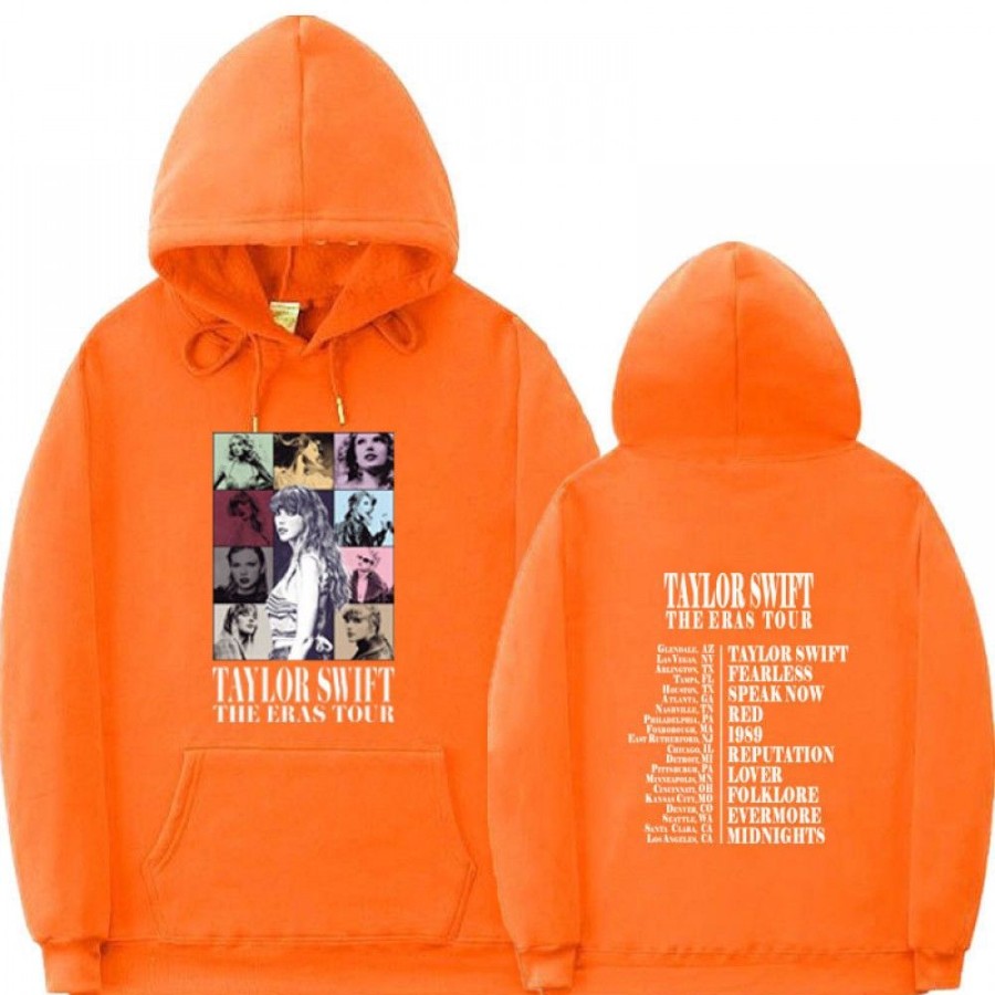 Men'S Favoshape | Unisex Taylor'S The Eras Tour Drawstring Hoodie