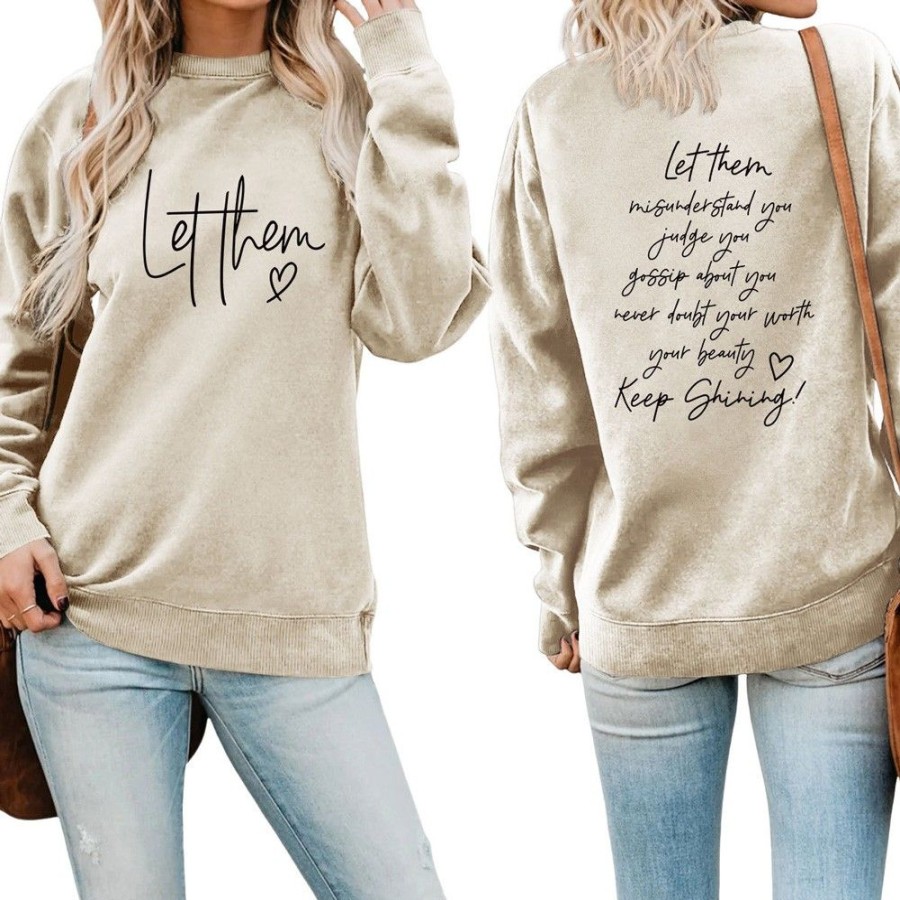 Women'S Favoshape | Women'S Let Them Misunderstand You Crewneck Sweatshirt