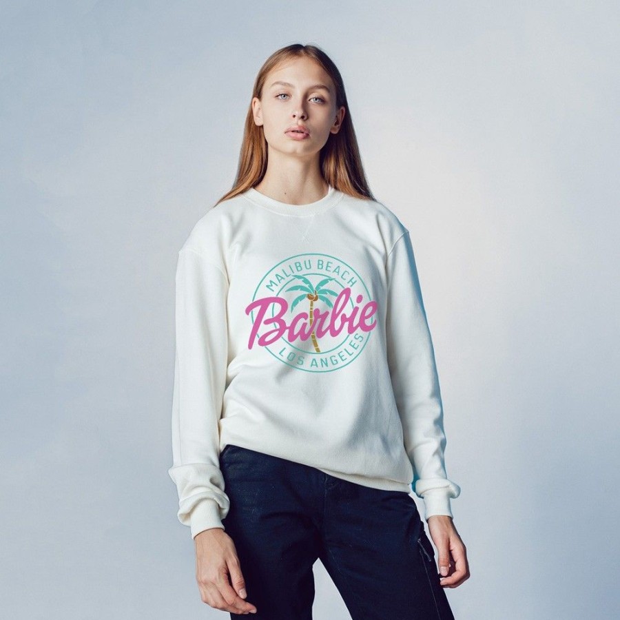 Women'S Favoshape | Women'S Malibu Beach Los Angeles Palm Tree Crewneck Sweatshirts