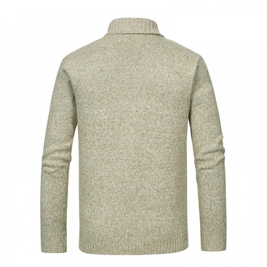 Men'S Favoshape | Men'S Casual Double-Breasted Shawl Neck Knit Cardigan Sweater