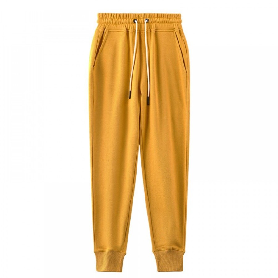 Men'S Favoshape | Unisex Drawstring Waist Solid Color Jogger Sweatpants