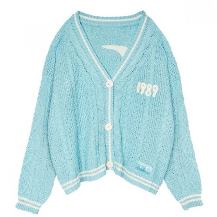 Women'S Favoshape | Women'S Ts 1989 Inspired Knitwear Cardigan Sweater Blue