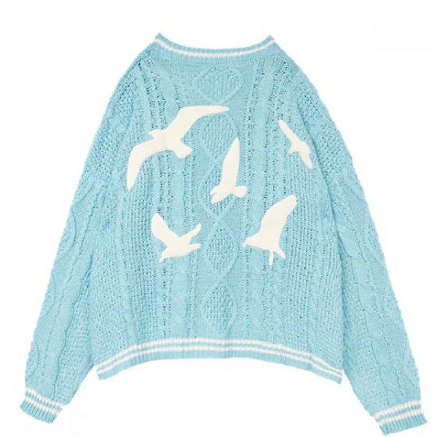 Women'S Favoshape | Women'S Ts 1989 Inspired Knitwear Cardigan Sweater Blue